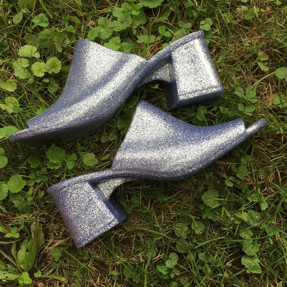 Jeffrey Campbell Petra Glitter Mule